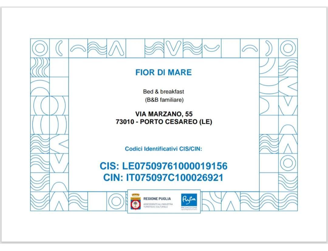 B&B Fior di Mare Porto Cesareo Esterno foto